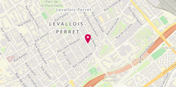Plan de Mcdonald's, 40 Rue du Pdt Wilson, 92300 Levallois-Perret