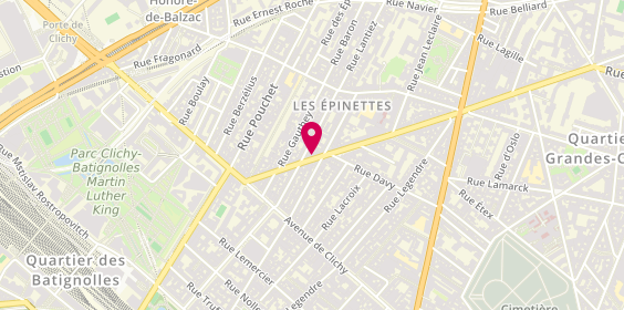 Plan de Le Bon Bo Bun, 21 Rue Guy Môquet, 75017 Paris