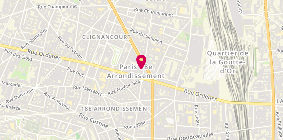 Plan de Les Retrouvailles, 111 Rue de Clignancourt, 75018 Paris