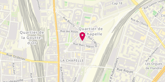 Plan de Jwn-Pizza, 58 Rue Pajol, 75018 Paris