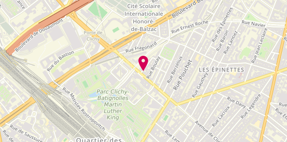 Plan de Le Tom Tip, 184 avenue de Clichy, 75017 Paris