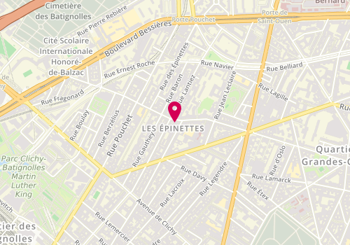 Plan de La Pizza Fafafood, 45 Rue de la Jonquière, 75017 Paris