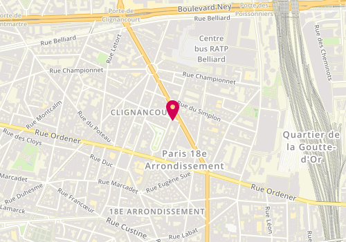 Plan de O'Five, 1 Bis Rue Joseph Dijon, 75018 Paris