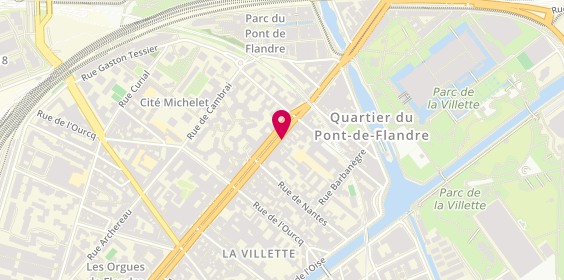 Plan de Restaurant Soleil, 146 Avenue Flandre, 75019 Paris
