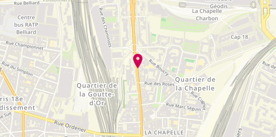 Plan de Ej Food, 52 Rue de la Chapelle, 75018 Paris