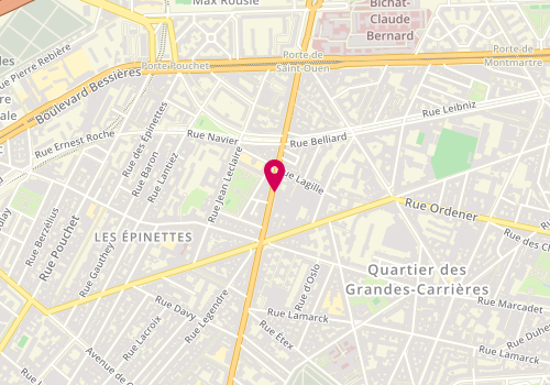 Plan de Real Food, 106 Avenue Saint Ouen, 75018 Paris
