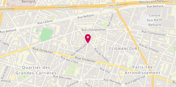 Plan de Quick Chicken, 60 Rue Ruisseau, 75018 Paris
