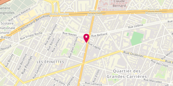 Plan de Paristanbul, 113 avenue de Saint-Ouen, 75017 Paris