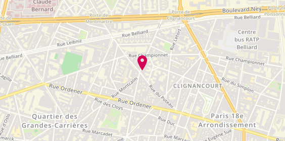 Plan de Le Berlinois - Das Kebap, 64 Bis Rue du Ruisseau, 75018 Paris