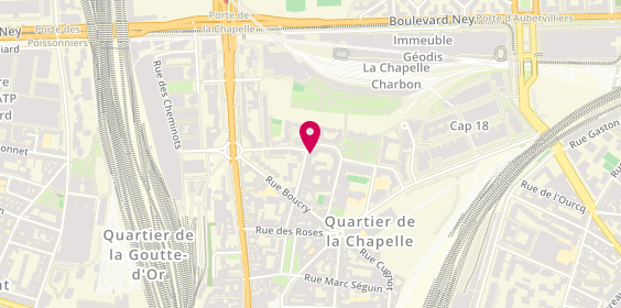 Plan de La Palmeraie, 2 Place Pierre Mac Orlan, 75018 Paris