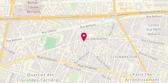 Plan de Thagaste, 67 Rue du Poteau, 75018 Paris