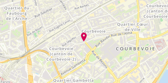Plan de Mcdonald's, 49 Rue de Bezons, 92400 Courbevoie