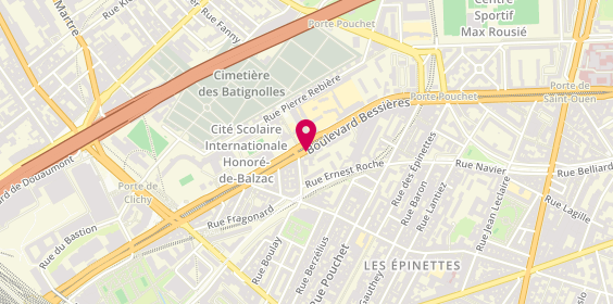 Plan de La Boutique, 91 Boulevard Bessières, 75017 Paris