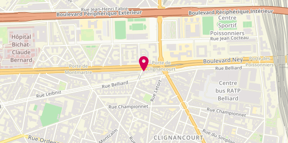 Plan de Burger Square, 43 Boulevard Ney, 75018 Paris
