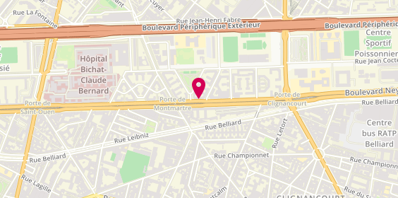 Plan de DJERAD Monji, 138 Boulevard Ney, 75018 Paris