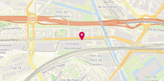 Plan de Let's Wok, 155 Boulevard Macdonald, 75019 Paris