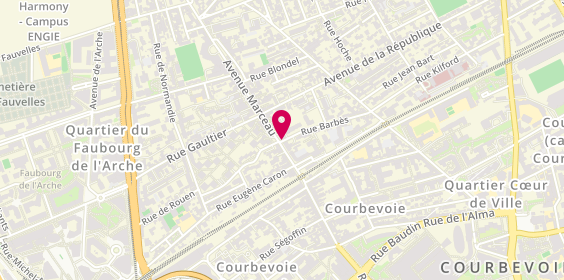Plan de Le Palais Hon Sing, 14 avenue Marceau, 92400 Courbevoie