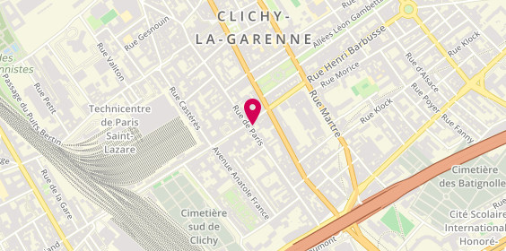 Plan de Brooklyn Avenue, 52 Rue de Paris, 92110 Clichy