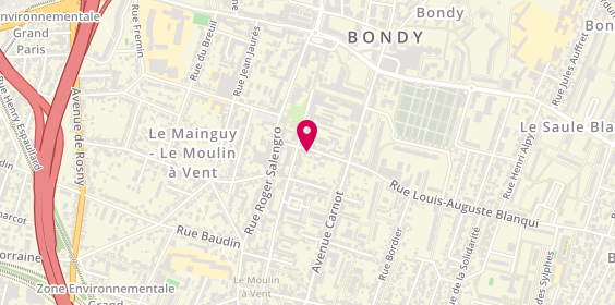 Plan de BOLKIRI, 10 Rue Louis Auguste Blanqui, 93140 Bondy