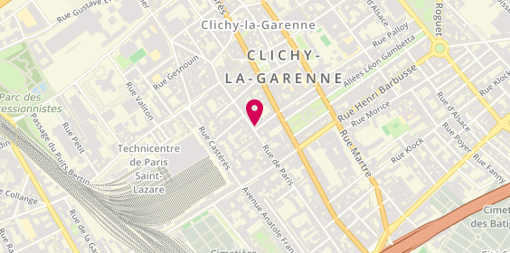 Plan de Chicken KING, 72 Rue de Paris, 92110 Clichy