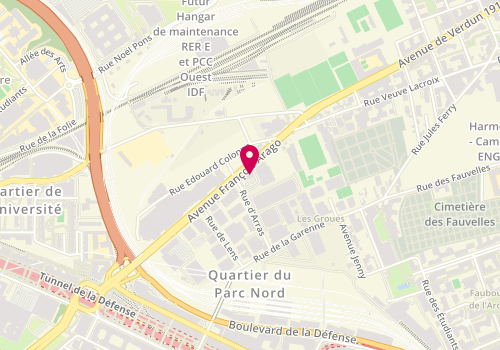 Plan de Mcdonald's, 124 avenue François Arago, 92000 Nanterre