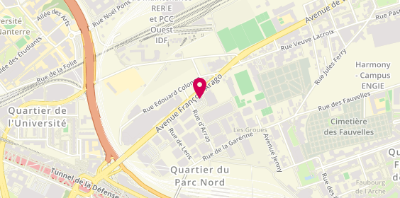Plan de Mcdonald's, 124 avenue François Arago, 92000 Nanterre