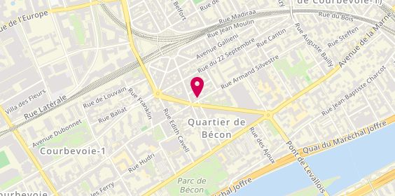 Plan de Les 3 Atlas, 121 Rue Armand Silvestre, 92400 Courbevoie