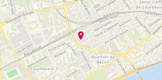 Plan de La Cantoche d'Elo, 4 avenue de la Liberté, 92400 Courbevoie