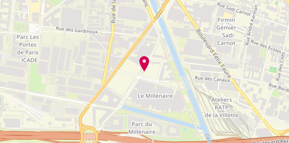Plan de Sub Accm, Zone Aménagement Canal Porte d'Aubervilliers
Rue de la Gare, 93300 Aubervilliers