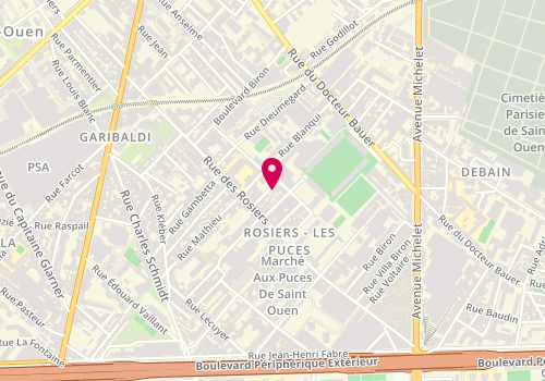 Plan de La Fabrique, 14 Rue Jules Ferry, 93400 Saint-Ouen-sur-Seine