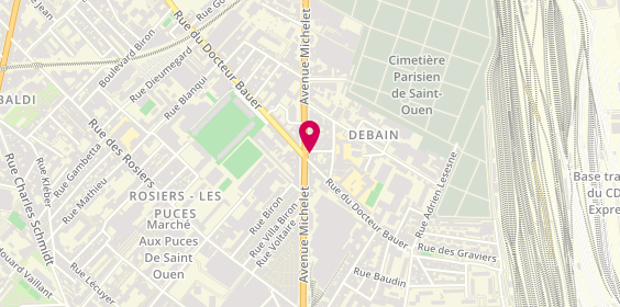 Plan de Mondo Express, 101 Avenue Michelet, 93400 Saint-Ouen-sur-Seine