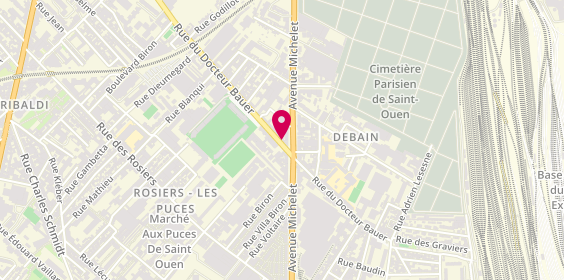 Plan de L'Assiette Exotique, 123 Rue du Dr Bauer, 93400 Saint-Ouen-sur-Seine