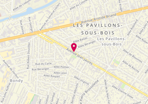 Plan de GIUNTA Didier, 59 Avenue Jean Jaures, 93320 Les Pavillons-sous-Bois