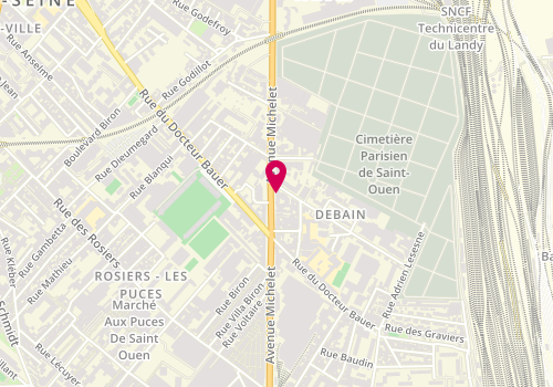 Plan de Le Crousty One / O'CROUSTY, 75 avenue Michelet, 93400 Saint-Ouen-sur-Seine