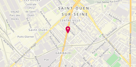 Plan de Le Bosphore, 33 avenue Gabriel Péri, 93400 Saint-Ouen-sur-Seine