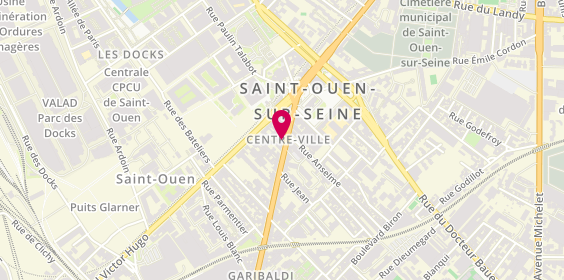 Plan de Pizza Hut, 16 Bis avenue Gabriel Péri, 93400 Saint-Ouen-sur-Seine