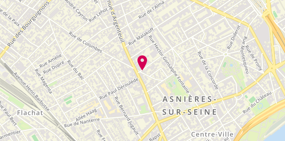 Plan de Pizza Alla Sirrentina, 14 Rue de Colombes, 92600 Asnières-sur-Seine