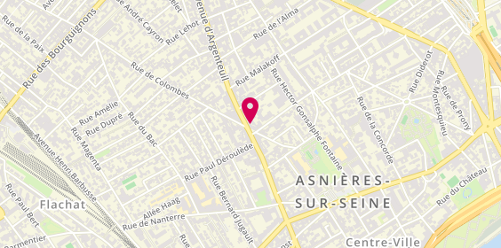 Plan de L'Atelier du Burger, 52 avenue d'Argenteuil, 92600 Asnières-sur-Seine
