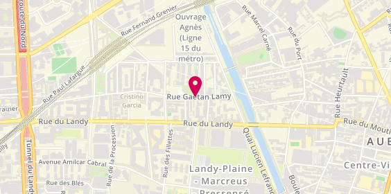 Plan de Burgerland, 23 Rue Gaétan Lamy, 93300 Aubervilliers
