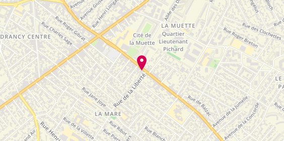 Plan de Chicken Spot, 136 avenue Jean Jaurès, 93700 Drancy