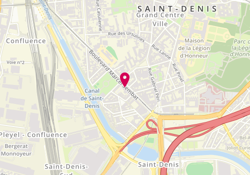 Plan de Kin Thai - Saint Denis, 15 - 19 Boulevard Marcel Sembat, 93200 Saint-Denis