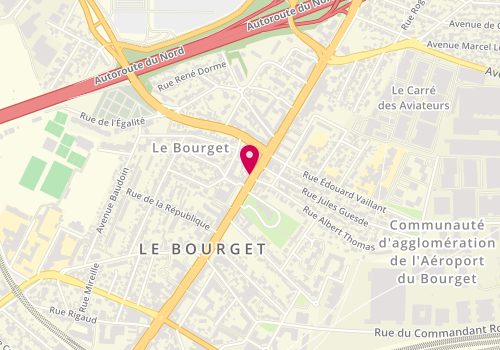Plan de L'Etoile du Bourget, Av. De la Division Leclerc, 93350 Le Bourget