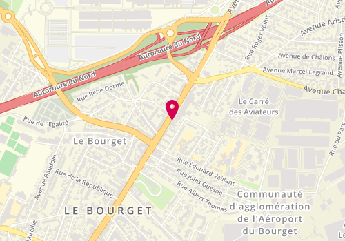Plan de Ranch Burger le Bourget, 118 avenue de la Division Leclerc, 93350 Le Bourget