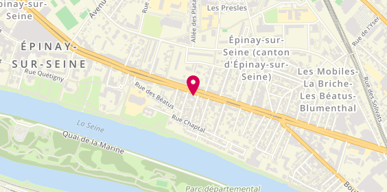 Plan de Good & Fast, 62 avenue de la République, 93800 Épinay-sur-Seine