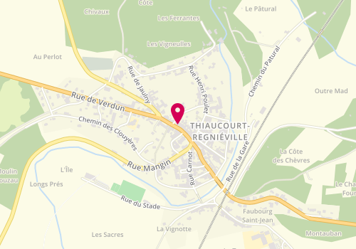Plan de Kebab Thiaucourt, 48 Rue Carnot, 54470 Thiaucourt-Regniéville