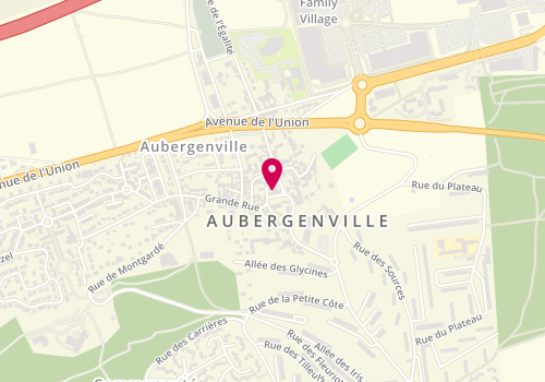 Plan de Aubergenville Di Napoli Pizza, 5 place de l'Église, 78410 Aubergenville