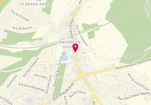 Plan de Burgers Land Conches, 39 Rue Sainte-Foy, 27190 Conches-en-Ouche