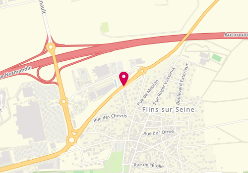 Plan de La Brioche Dorée, Centre Commercial Flins Départemental 14, 78410 Flins-sur-Seine