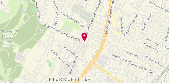 Plan de BOLKIRI, 1 Boulevard Charles de Gaulle, 93380 Pierrefitte-sur-Seine