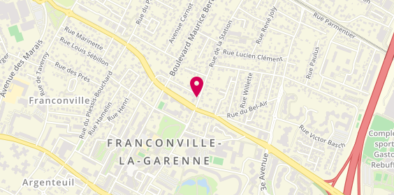Plan de Xl Burger, 1 Rue Jean Mermoz, 95130 Franconville